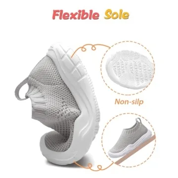 Breathable Toddler Slip-On Knit Sneakers for Kids