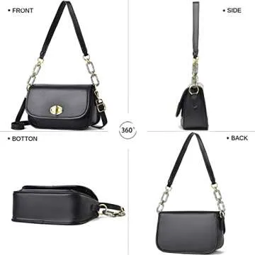 Small Tote Shoulder Bags Purses for Women Retro Classic Crossbody Bags Cute Clutch Purse and Handbag