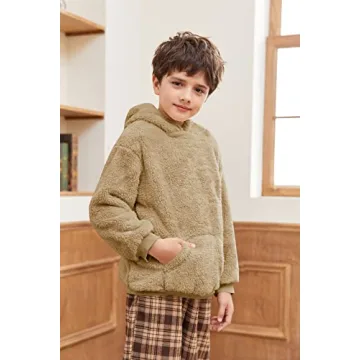 Cozy Makkrom Sherpa Hoodies for Kids in Funky Designs