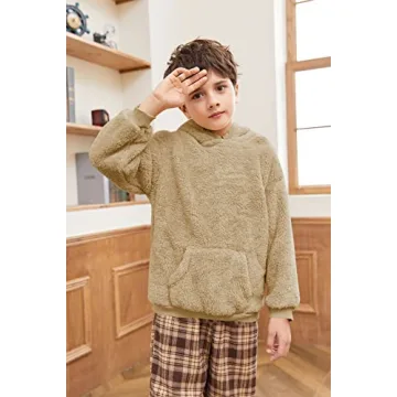 Cozy Makkrom Sherpa Hoodies for Kids in Funky Designs