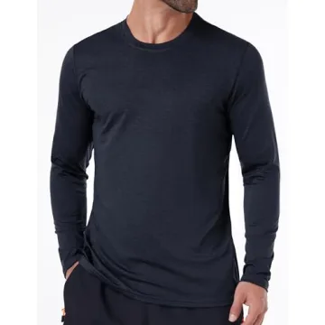 Moisture Wicking Long Sleeve Shirts for Men - 6 Pack