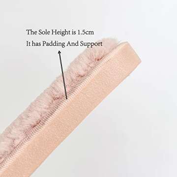 HIPRETTYUS Women Slippers with Real Fox Fur Comfort