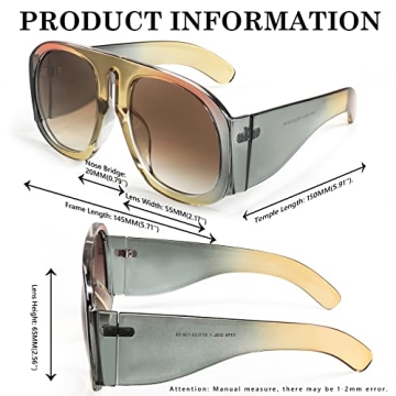 FEISEDY Retro Aviator Sunglasses for All Occasions