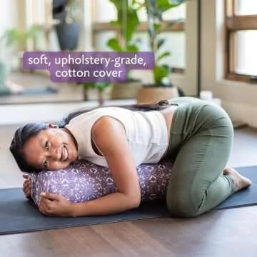 Hugger Mugger Yoga Bolster - Firm & Soft, Rectangular Design