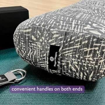 Hugger Mugger Yoga Bolster - Firm & Soft, Rectangular Design