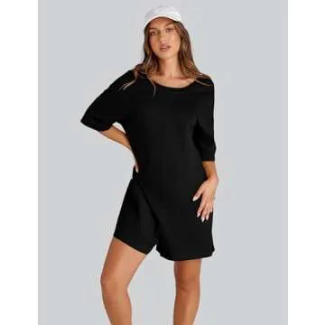 UANEO Women’s T-Shirt Romper - Stylish Comfort for All Occasions
