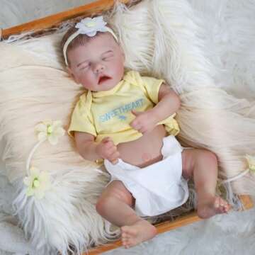 FASMAS Lifelike Reborn Baby Doll for Kids Gift