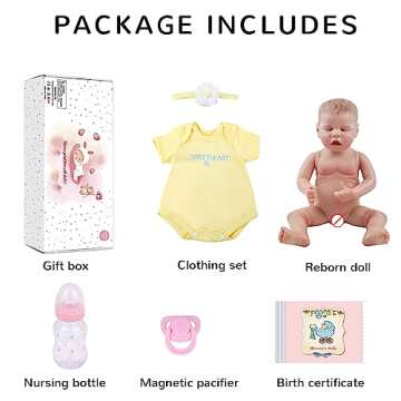 FASMAS Lifelike Reborn Baby Doll for Kids Gift