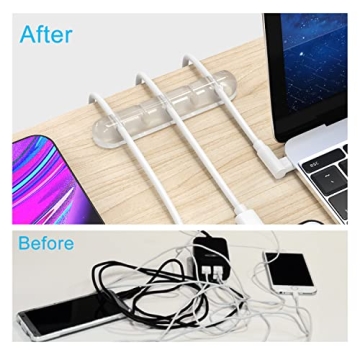 INCHOR Cord Organizer Clear Cable Management Clip