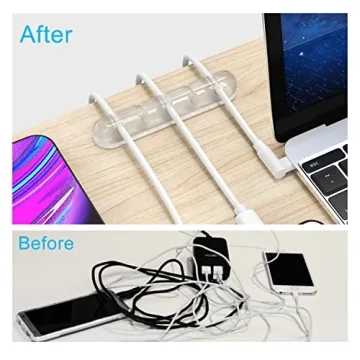 INCHOR Cord Organizer Clear Cable Management Clip