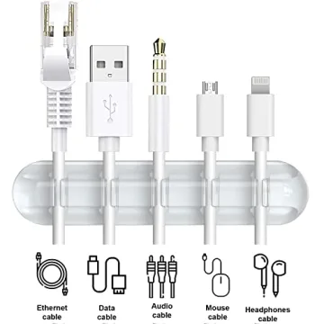 INCHOR Cord Organizer Clear Cable Management Clip