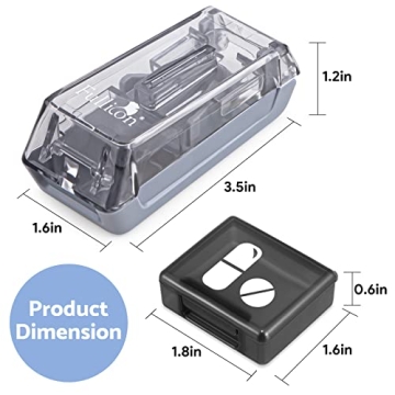 Fullicon Pill Cutter with Sharp Blade and Organizers