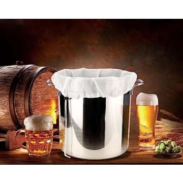 Durable Reusable 5 Pack Brew Bags for Homebrewing