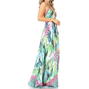 Sakkas Lizi Maxi Dress - High-Low Halter for Summer Fun