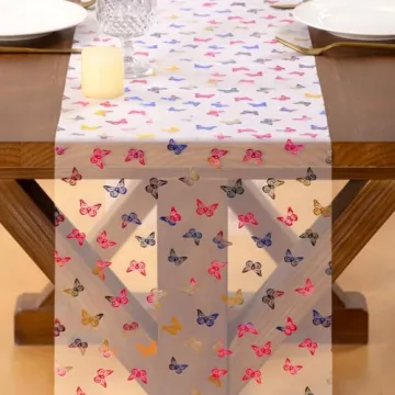 Socomi Butterfly Spring Table Runner for Home Décor