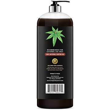 MAJESTIC PURE Pure Jamaican Black Castor Oil for Hair Care, Strengthening, Nourishing, and Volumizing Formula - Non GMO Verified, 16 Fl Oz