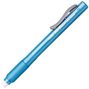 Pentel Clic Eraser - Retractable Eraser with Pen Style Grip - Pack of 5 Assorted Colors with 3 Refills - Big Pencil Eraser for Drawing, Art, Office, and School Supplies, for Adults & Kids