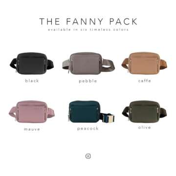 AYLA & CO Women's Fanny Pack Adjustable Belt Bag with Crossbody Style, Magnetic Pocket, Key Leash, a...