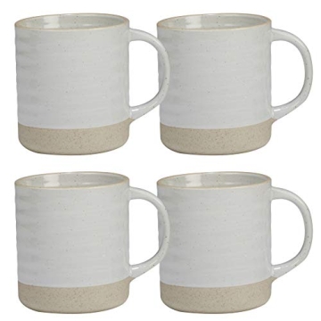 Artisan Mug Set of 4 - 22 oz Lead-Free Ceramic