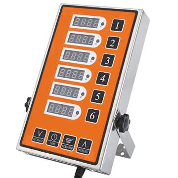 YOOYIST Kitchen Timers for Cooking – 6 Channel Commercial Kitchen Timer Restaurant Kitchen Supplie...