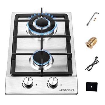 AUODGDNT 2 Burner Gas Cooktop for RV and Outdoor Cooking