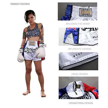 FLUORY Muay Thai Fight Shorts for MMA and Kickboxing Training