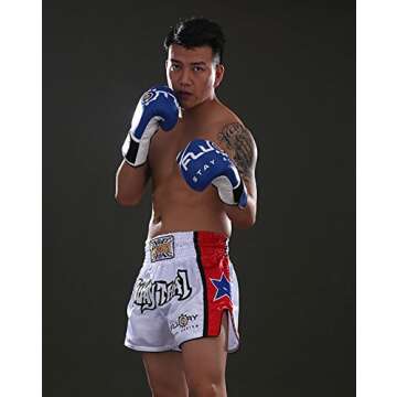 FLUORY Muay Thai Fight Shorts for MMA and Kickboxing Training
