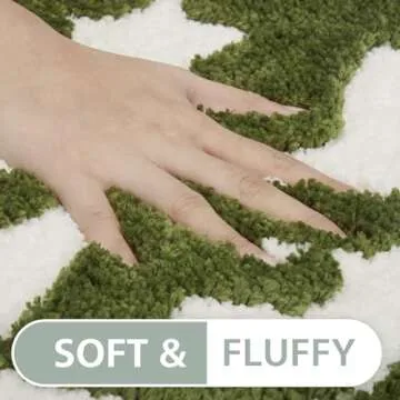 DyeFury Irregular Get Naked Bath Mat Green - Funny Bathroom Rugs, Small Cute Bathroom Decor, Non-Slip Sage Green Bathroom Rugs 31" x 18"