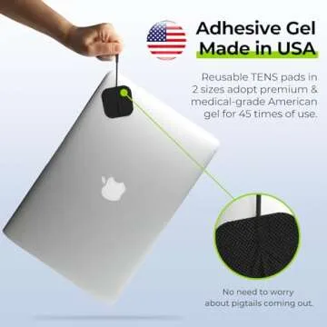 AUVON 3-in-1 TENS Unit Muscle Stimulator, Dual Channel Electronic Pulse Massager, TENS EMS Machine, 24 Modes Muscle Massager for Pain Relief Therapy, EVA Travel Case, 12 Pcs TENS Unit Electrodes Pads