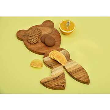 Affinity Decor Organic Acacia Kitchen Cutting Chopping Board for Cheeses, Vegetables, and Salads - P...