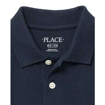 The Children's Place,boys,Long Sleeve Pique Polo,Nautico 2 Pack,Medium