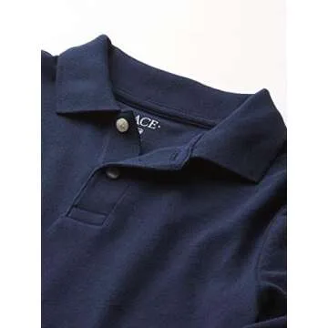 The Children's Place,boys,Long Sleeve Pique Polo,Nautico 2 Pack,Medium