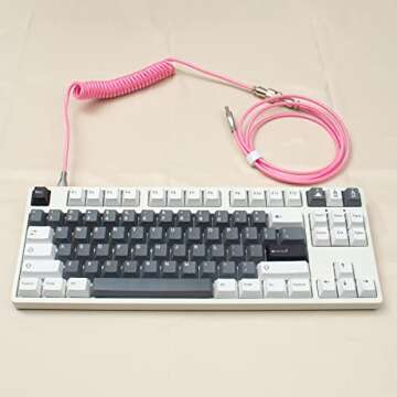 SUEHIODHY 5.9ft Custom Coiled Pilot Cable Type C to USB-A with Detachable Aviation Connector for Mec...