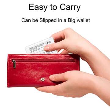 Mljsh Vaccine Card Holder Scratchproof, Vaccine Card Protector 4×3 inches, 2-Pack CDC Vaccination Card Protectors,Clear Plastic Immunization Record Card Sleeves,Smaller Vax Vaccinate Card Cover Case