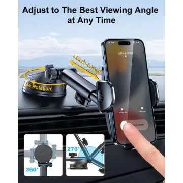 Rorhxia 3-in-1 Phone Mount for Car - Ultimate Stability