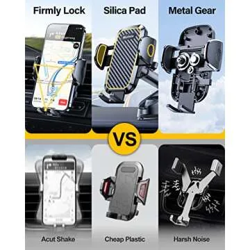 Rorhxia 3-in-1 Phone Mount for Car - Ultimate Stability