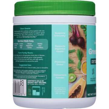 Amazing Grass Greens Superfood Detox & Digest: Greens Powder with Digestive Enzymes & Probiotics, Clean Green, 30 Servings (Packaging May Vary)