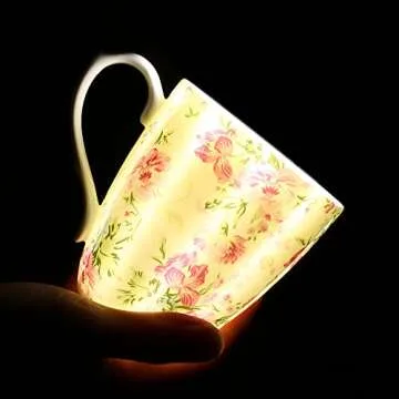 Mailandy 14oz Cute Floral Coffee Mug for Women Gifts