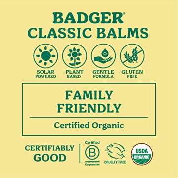 Badger Aromatic Chest Rub, 100% Organic Vaporub w/Eucalyptus & Lavender Essential Oils to Clear & Soothe, All-Natural Chest Congestion Relief for Adults & Kids, .75 oz Tin