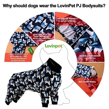 LovinPet Big Dog Pajamas | Soft Recovery Onesie for Pets