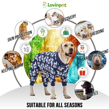 LovinPet Big Dog Pajamas | Soft Recovery Onesie for Pets