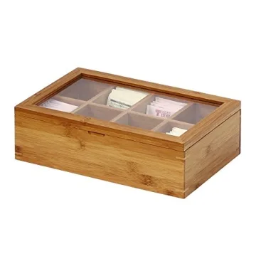 Oceanstar Bamboo Tea Box - Elegant Tea Storage Solution