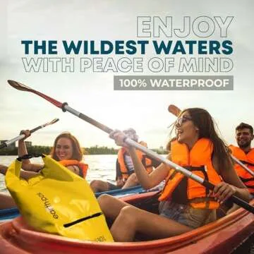 Earth Pak Waterproof Dry Bag with Zippered Pocket - Waterproof Dry Bag Backpack Keeps Gear Dry for Boating, Camping, Fishing, Beach Drybag, Kayak Accessories - Dry Bags Waterproof with Phone Case 20L