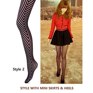 VERO MONTE Women Fishnet Tights - 4 Pairs Stylish Set