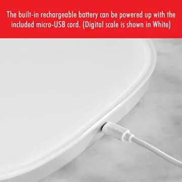 ZWILLING Enfinigy Digital Kitchen Food Scale, Max weight 22lbs, Grams & Ounces, .1-gram Accuracy, Gold