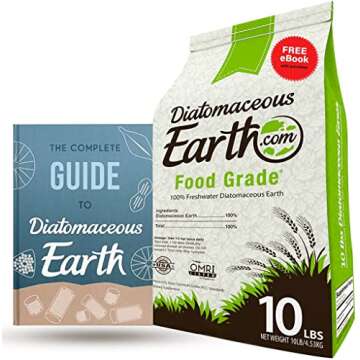 DiatomaceousEarth 10 LBS Food Grade Diatomaceous Earth - 100% Organic All Natural Diamateous Powder - Diametaceous for Humans is Safe Around Children