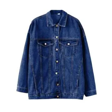 Gozoloma Oversized Denim Jacket for Casual Style