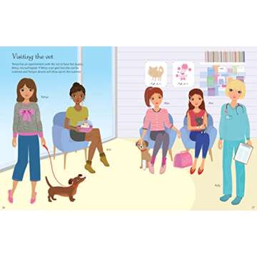 Sticker Dolly Dressing Dogs and Puppies