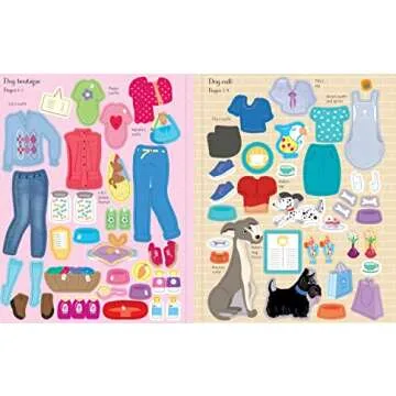 Sticker Dolly Dressing Dogs and Puppies