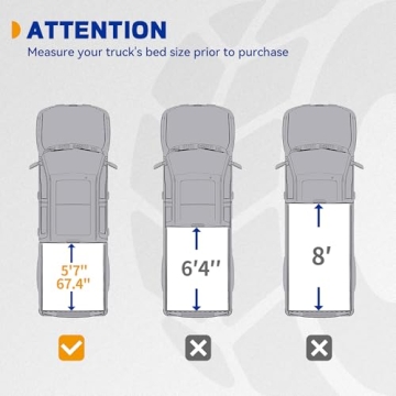Soft Tri-Fold Truck Bed Tonneau Cover for Dodge Ram 1500 (2009-2025) 5.7' Bed Without Rambox